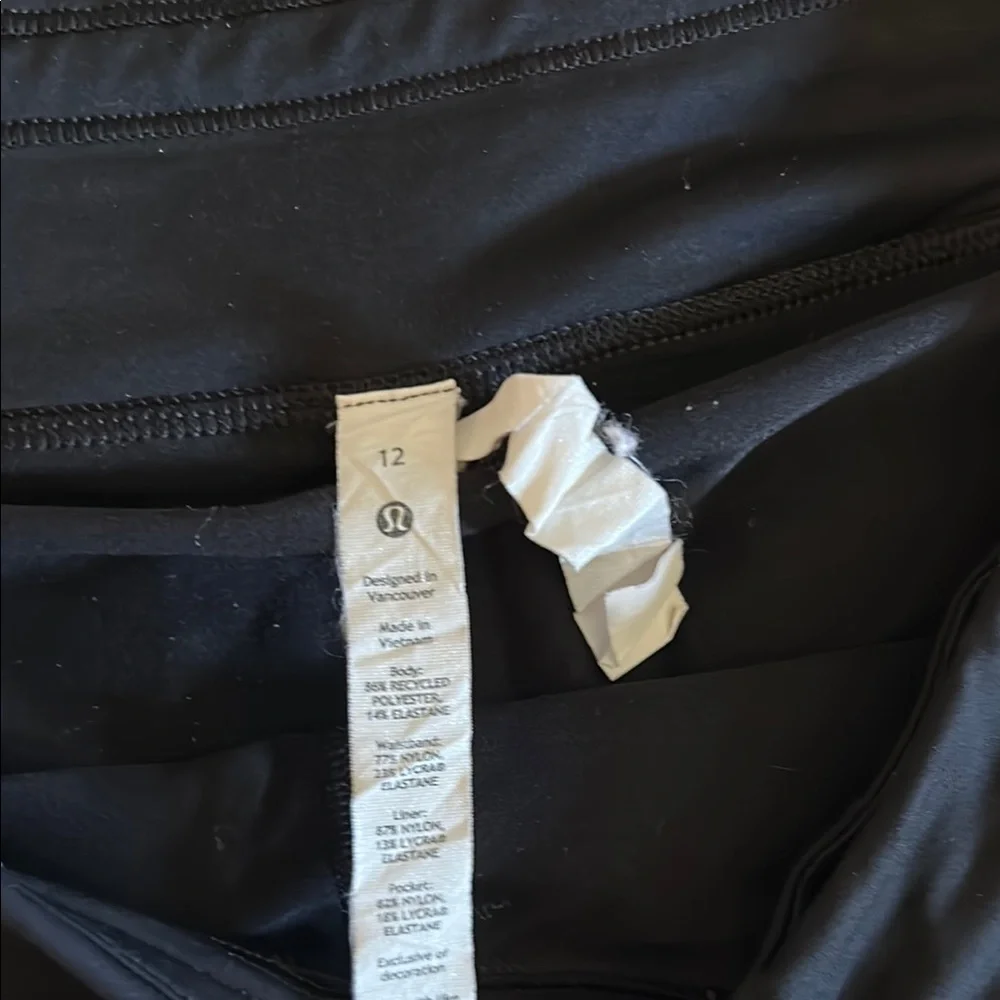 Black Lululemon Athletic Skort - Picture 2 of 4
